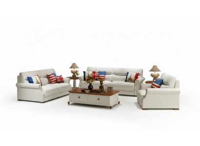 Sëtzgrupp Modern 3+2+1 Sëtz Set Design Sofa Polster Couchen Couch