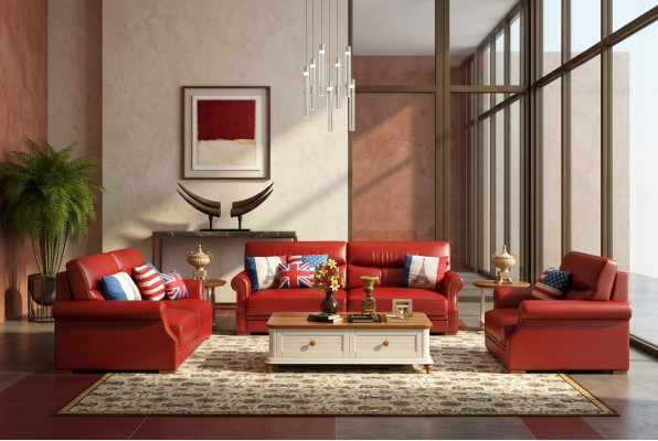Ledercouch Couch Wunnoase 3+2 Sëtz Garnitur Modern Sofa Garnituren