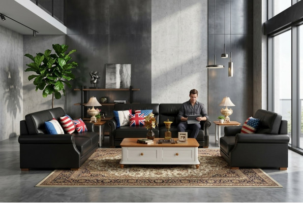 Sofagarnitur 3+1+1 Polster Designer Sofae Garnitur Canapé Sofa Garnituren