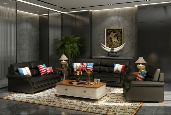 Sofagarnitur 3+1+1 Polster Designer Sofae Garnitur Canapé Sofa Garnituren