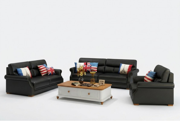 Sofagarnitur 3+1+1 Polster Designer Sofae Garnitur Canapé Sofa Garnituren