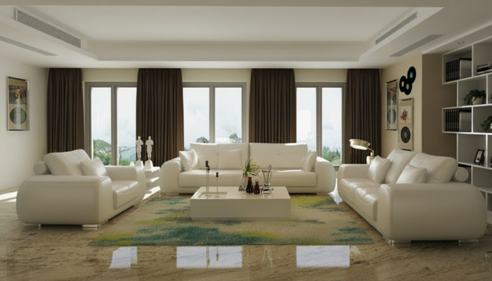 Modern Sofagarnitur 3+2+1 Sëtzer Set Design Sofa Polster Couchen Couch