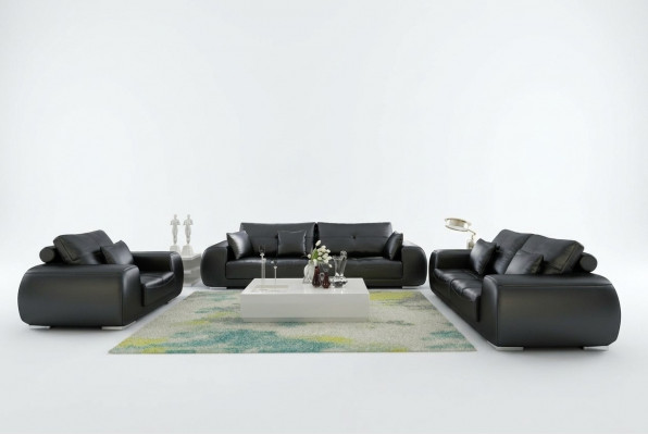 Ledercouch Couch Wunnlandschaft Garnitur Modern Sofa Garniture nei