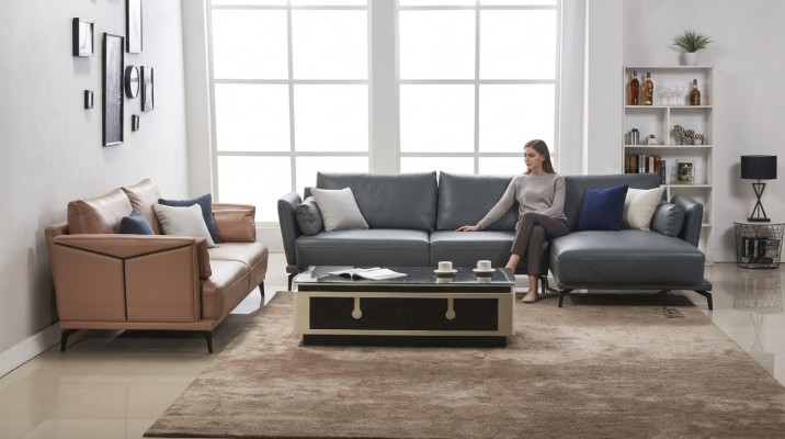 Designer Sofa Canapé Set Ecksofa mat Hocker Polster Wunnlandschaft