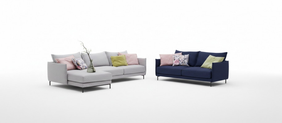 Modern Eckcouch-Set L-Form Polstersëtz Eck Couch Garnitur Textil.