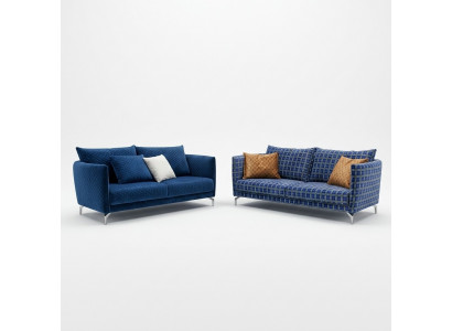 Design Polster Luxus Sëtz Sofa Canapé Textil Sofa 2 Sëtz nei