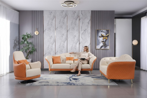 Luxus Miwwelen Sofagarnitur Couch Sofa Polster 3+2 Wunnzëmmer Sëtzgruppen