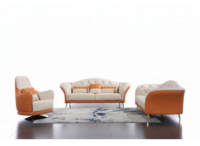 Luxus Miwwelen Sofagarnitur Couch Sofa Polster 3+2 Wunnzëmmer Sëtzgruppen