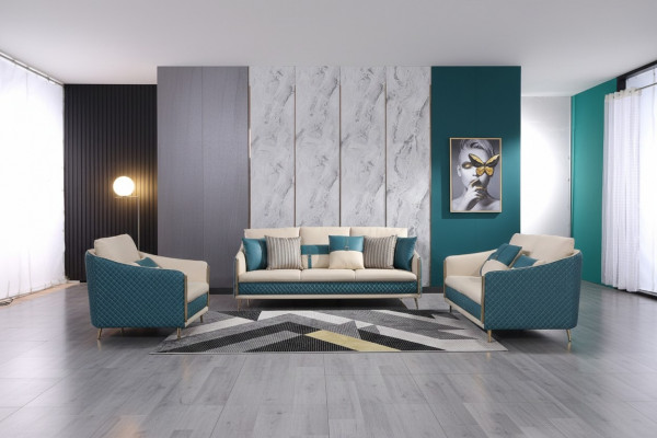 Sofagarnitur 3+2+1 Sëtz Sofa Sëtz Couch Modern Polster Garnitur Couchen