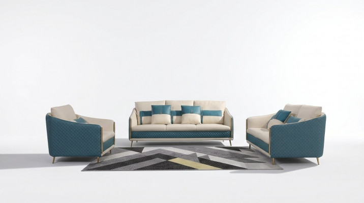 Sofagarnitur 3+2+1 Sëtz Sofa Sëtz Couch Modern Polster Garnitur Couchen
