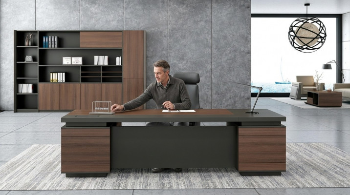 Chef Dësch Holz Dëscher Eckschreifdësch Büro Dësch Schafftisch Büro Ariichtung