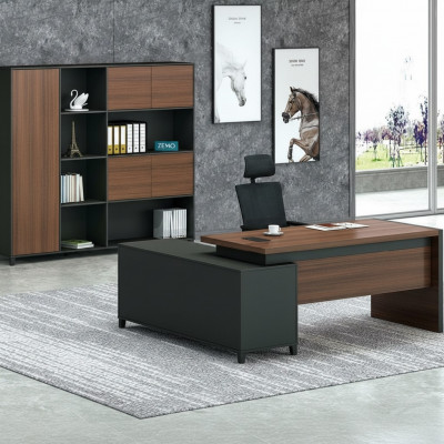 Eckschreibtisch Büro Chef Zëmmer Miwwel Design Schreifdëscher Praxis