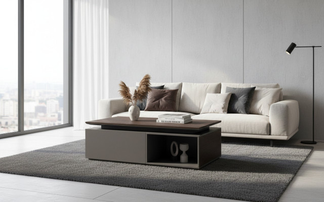Couchtisch Modernen Dësch Design Dëscher Wunnzëmmer Holz Wunnzëmmer