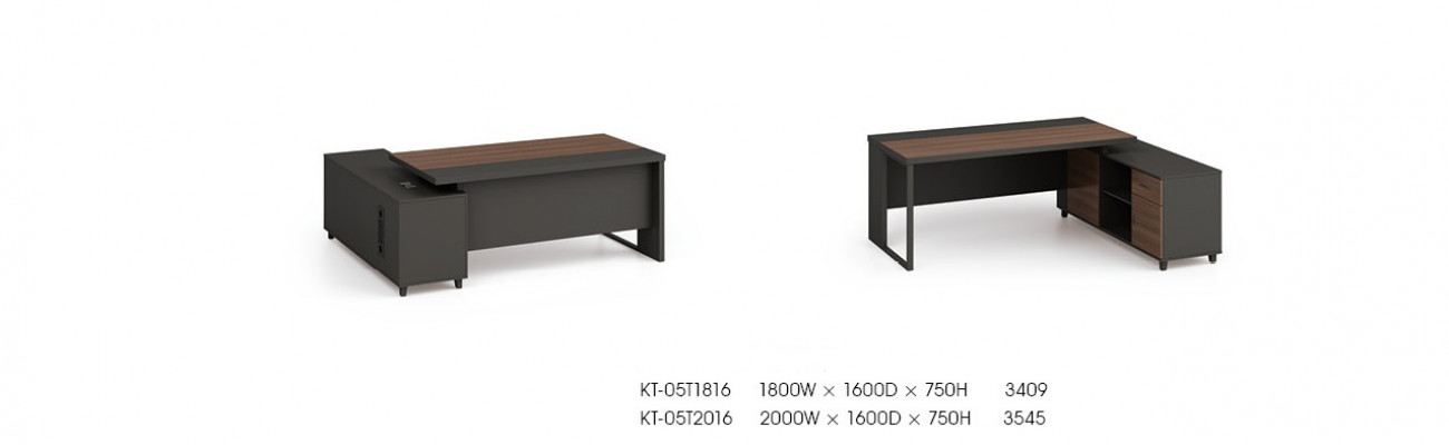 Eckschrëfftisch Aarbechts Schreif Büro Dësch Luxus Klass Designer Miwwelen