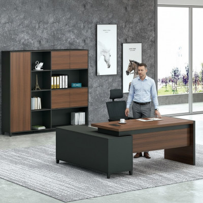 Wënkelschreibtisch Dësch Home Office Büroanlagen Dëscher Büro Miwwelen