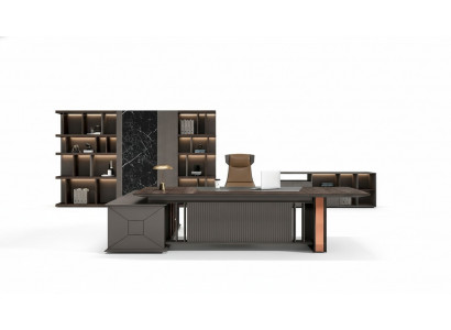 Eckschreibtisch Büro Ariichtung Chef Sall Miwwelen Design Schreifdëscher