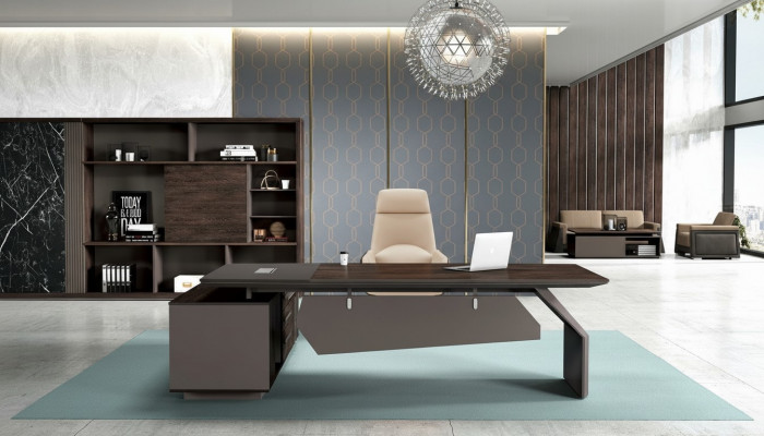 Chef Schreifdësch 260 x 220 cm Ariichtung Dësch Kanzlei Praxis Dëscher