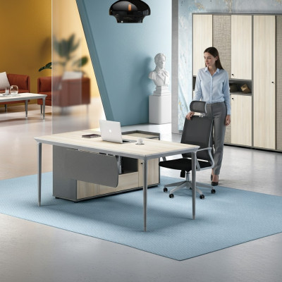 Bürosdësch Archivschaf Büro Miwwel Ausrëschtung Dëscher Schreifdëscher 2-Stéck Set