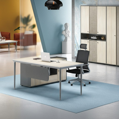 Bürosdësch Archivschaf Büro Miwwel Ausrëschtung Dëscher Schreifdëscher 2-Stéck Set