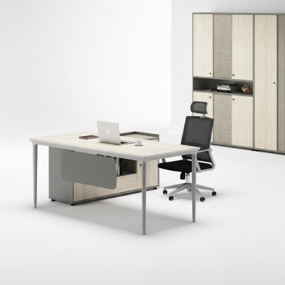Bürosdësch Archivschaf Büro Miwwel Ausrëschtung Dëscher Schreifdëscher 2-Stéck Set