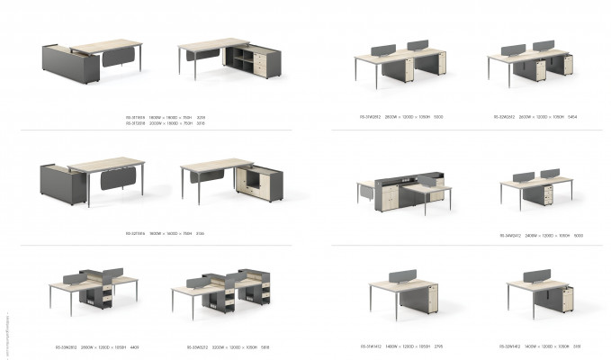 Computerdësch Schafbüro Eckschafbüro Bëroschaf Bërostësch Büro