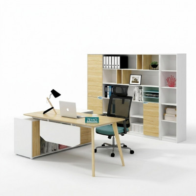 Eckschreibtisch Aarbecht Schreif Büro Dësch Klass Designer Miwwelen Dëscher 2tlg. nei