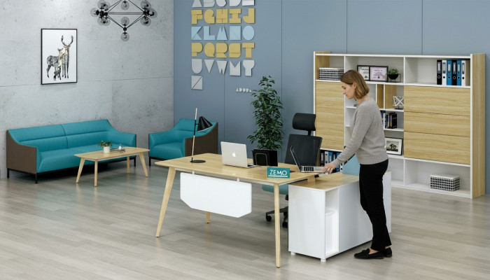 Miwwelen Schreifdësch Dëscher nei Schreifdëscher Regal Home Office