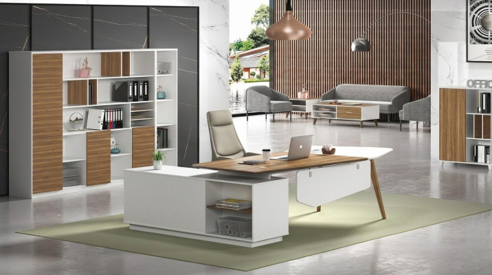 Akteschief Bibliothéik Regaler Schaf Dekor Luxus Büro Miwwelen Schiefen