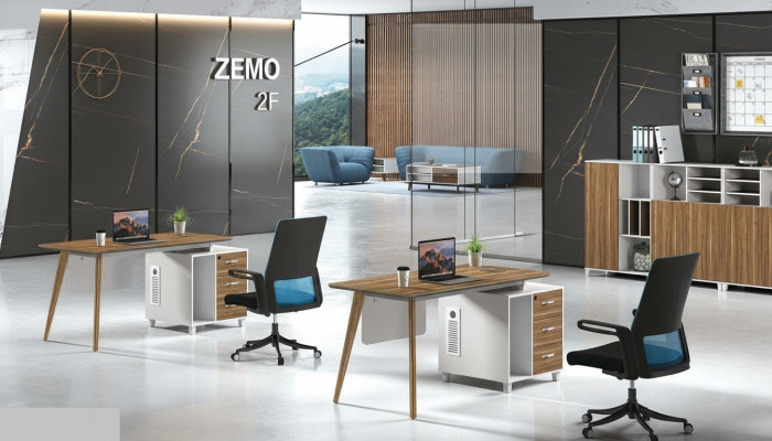 Aarbecht Schreif Büro Dësch Luxus Klass Designer Miwwelen mat Tiräng Dëscher