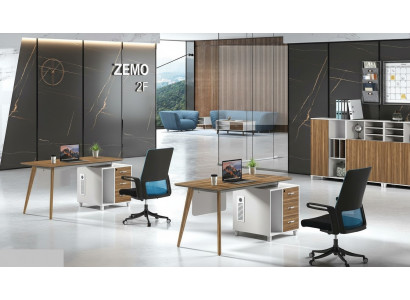 Aarbecht Schreif Büro Dësch Luxus Klass Designer Miwwelen mat Tiräng Dëscher