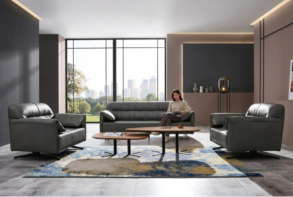 Modern Designer Canapé-Set Couch Polsterset Luxus Lieder Canapéë Couchen 3+1+1