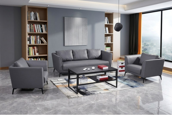 Ledersofa Sofagarnitur 3+1+1 Sëtzer Set Garnitur Polstersofa Canapé Designersofa