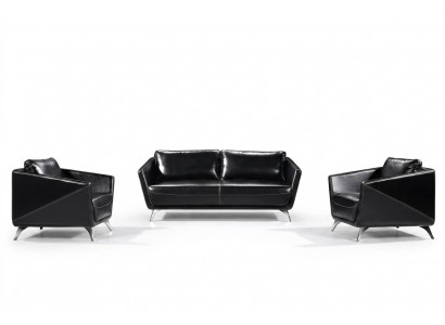 Sofagarnitur 3+1+1 Sëtz Plëssofa Couch Wunnlandschaft Garnitur Design Modern