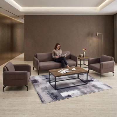 Design Polstersëtz Canapé Garnitur Sofa Sofae Couchen Textil Stoff Bürosmiwwel Nei