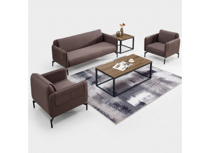 Design Polstersëtz Canapé Garnitur Sofa Sofae Couchen Textil Stoff Bürosmiwwel Nei