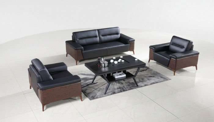 Design Sofasëtz Set 3+1+1 Sëtzer Lieder Couch Polster Sofacen Büroafiichtung Nei