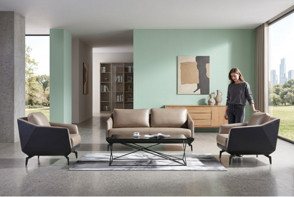 Sofagarnitur 3+1+1 Sëtzer Set Design Sofen Polster Couchen Lieder Relax Modern