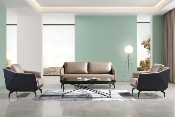 Sofagarnitur 3+1+1 Sëtzer Set Design Sofen Polster Couchen Lieder Relax Modern