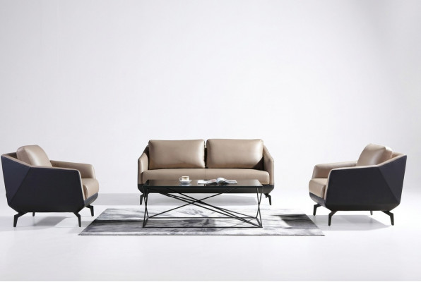 Sofagarnitur 3+1+1 Sëtzer Set Design Sofen Polster Couchen Lieder Relax Modern