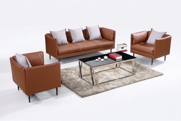 Sofa-Garnitur Canapé Sofa Polster Sëtz Sofae Couchen 3+1+1 Büro Miwwelen Ariichtung
