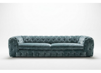 Luxus Chesterfield Designer Couchen Lieder Sofa Textil Stoff XXL grouss Couchen