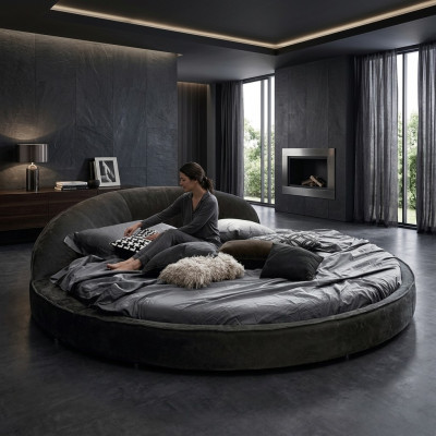 Ronne Bett Modernen Design Luxus Polster Rond Better Textil Stoff Ronnbetter nei