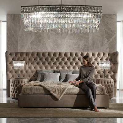 Bett Këssen Luxus Duebel Better Schlofzëmmer Textil Chesterfield Kinnek Gréisst