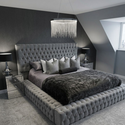 Chesterfield Bett Luxus Schlofkummer Hotel Polster Better mat Knäppercher