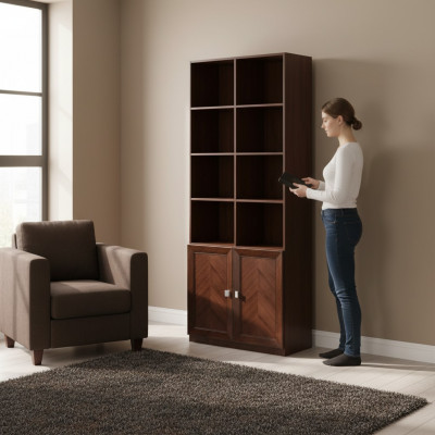 Schaf Regal Schief Designer Wunnzëmmer Büro Ariichtung Holz System Miwwelen