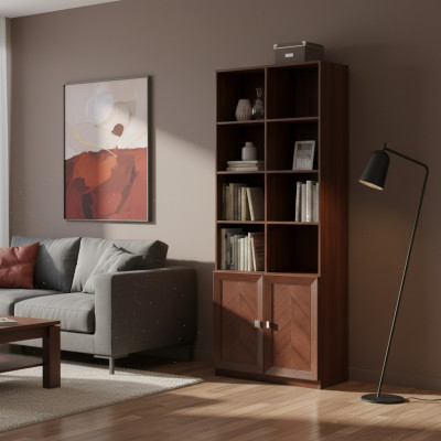 Schaf Regal Schief Designer Wunnzëmmer Büro Ariichtung Holz System Miwwelen