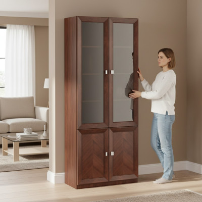 Schaf Holzbuffet Bicherregal Kommode Büro Wand System Regal Miwwelen Schiefen