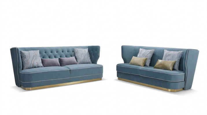 Canapé Sofa Polster 2 Plaz Sofas Canapéen Sëtz Garniture Design Club