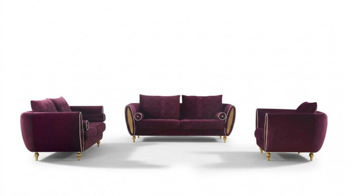 Designer Sofa Sofagarnitur 3+2+1 Sëtz Couch Polster Garnitur Wunnzëmmer