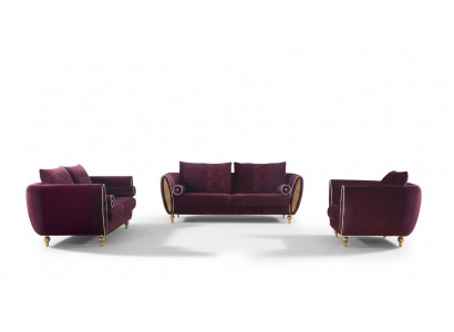 Designer Sofa Sofagarnitur 3+2+1 Sëtz Couch Polster Garnitur Wunnzëmmer